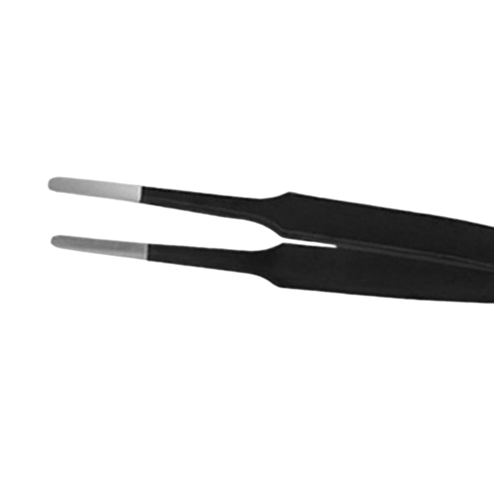 2 Pieces Eyelash Tweezers Nail Enhancement Eyelash Clip Precision for Salon Style D