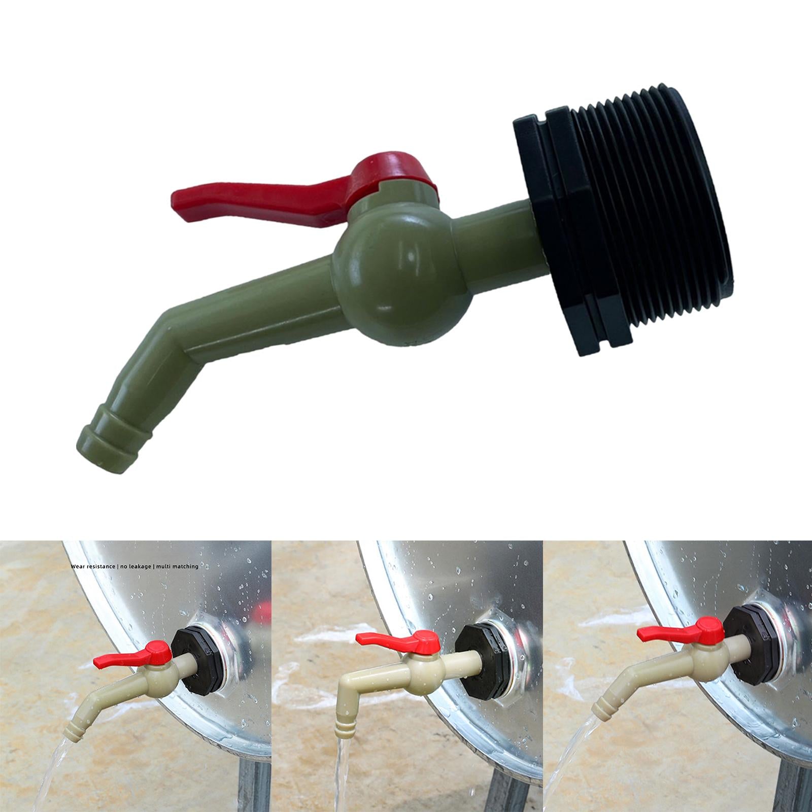 Drain Adapter Replace Valve for Galvanized Drum Water Supply Controller 20mm straight