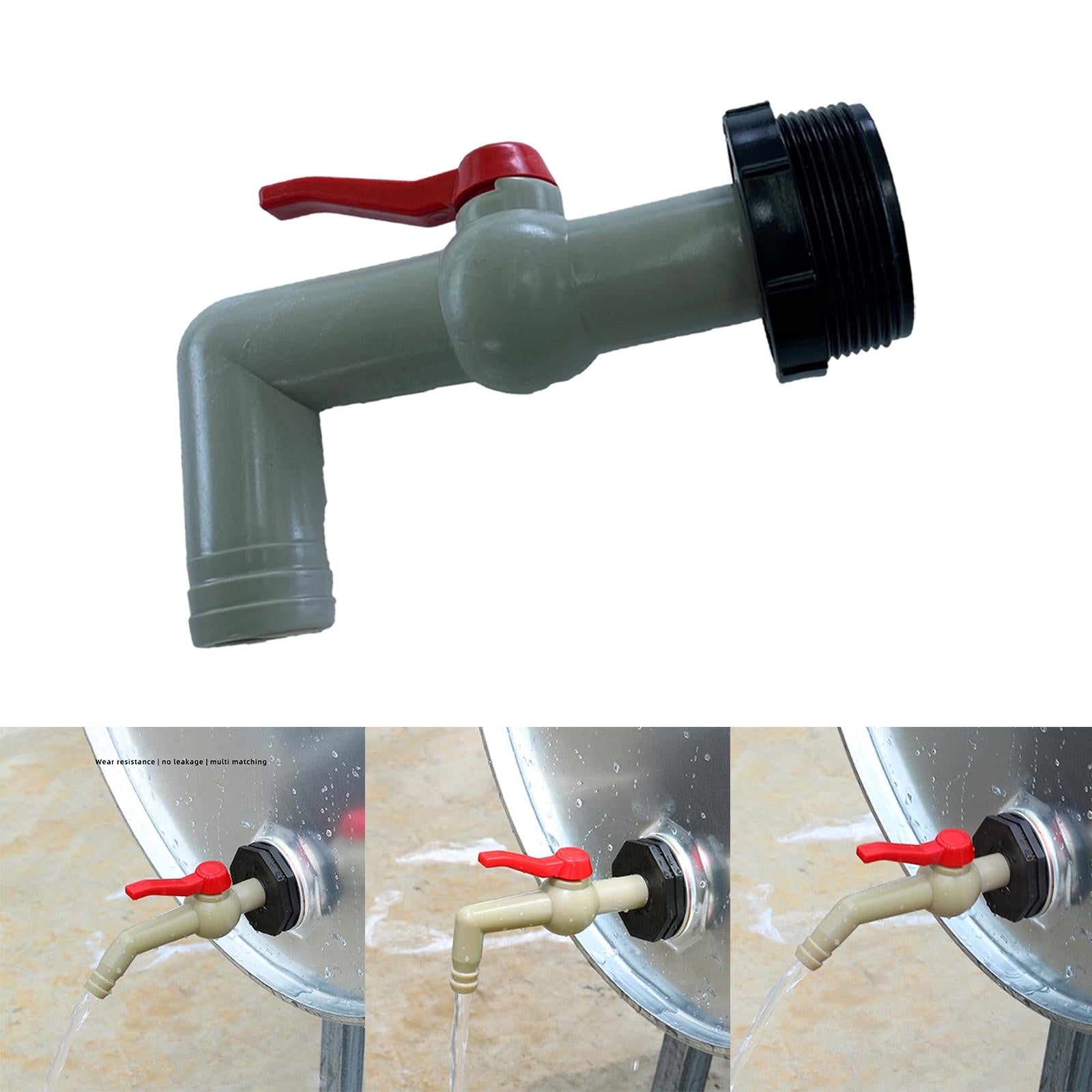 Drain Adapter Replace Valve for Galvanized Drum Water Supply Controller 32mm 90 degrees