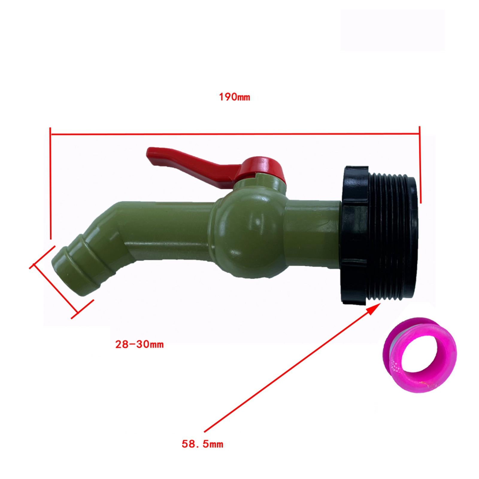 Drain Adapter Replace Valve for Galvanized Drum Water Supply Controller 32mm 45 degrees