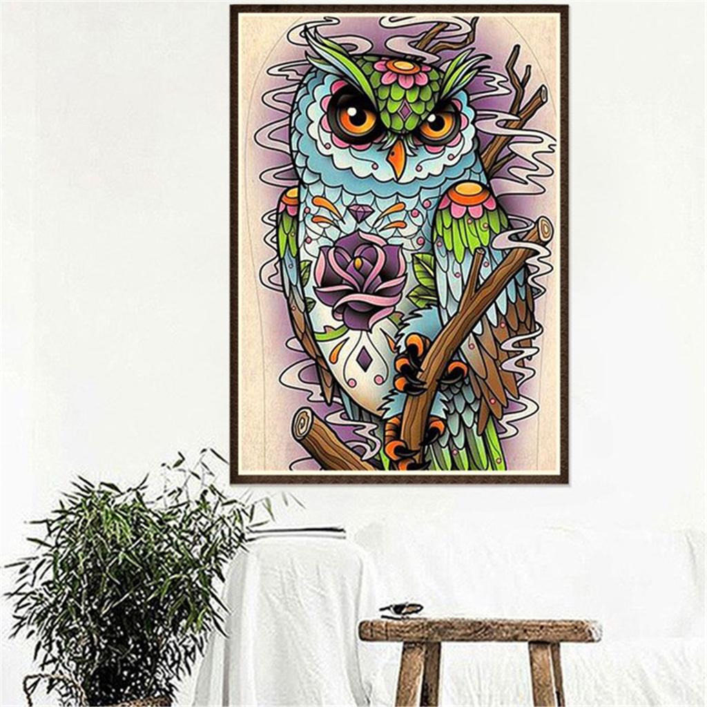 DIY 5D Diamond Painting Embroidery Cross Stitch Kit for Home Decor Owl