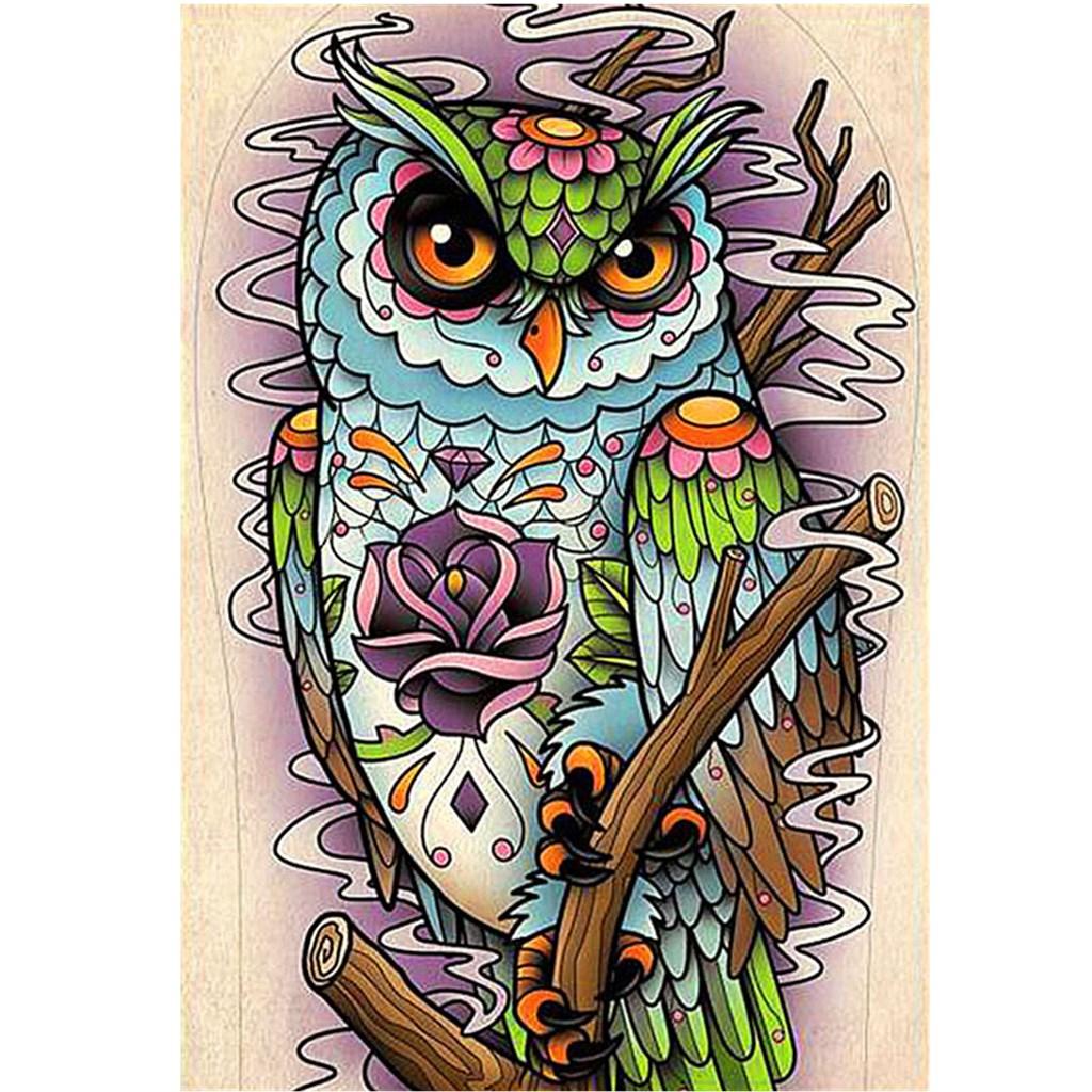 DIY 5D Diamond Painting Embroidery Cross Stitch Kit for Home Decor Owl