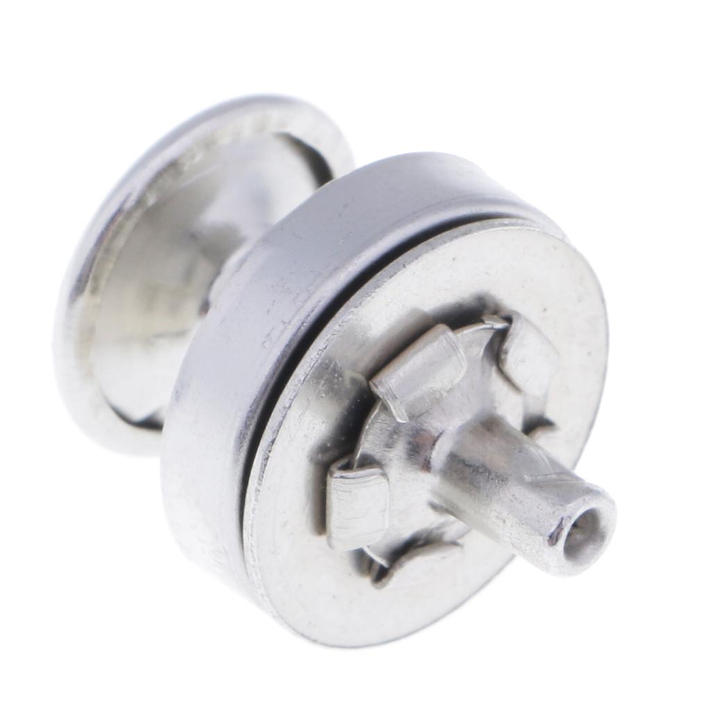 10 Sets Double Sided Nail Magnetic Button Clasp Sewing Fasteners Silver 14mm