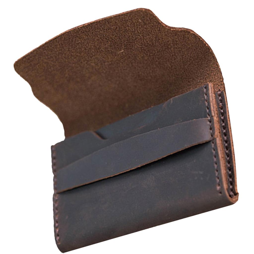 DIY Handmade Leather Wallet Purse Bag Making Kit Leathercraft Tools Coffee