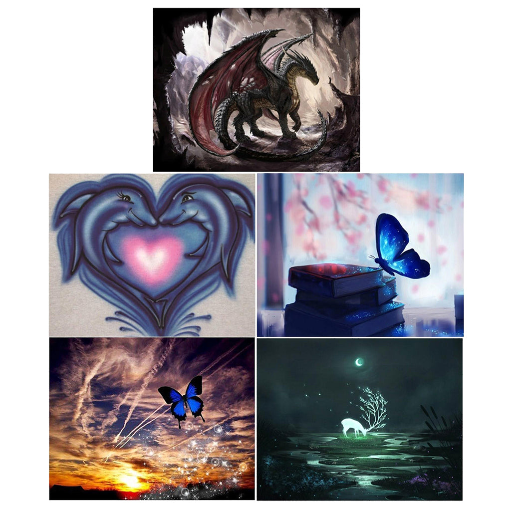 Full Drill 5D Diamond Painting Embroidery Cross Stitch Kits Dragon