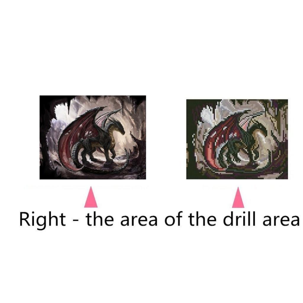 Full Drill 5D Diamond Painting Embroidery Cross Stitch Kits Dragon