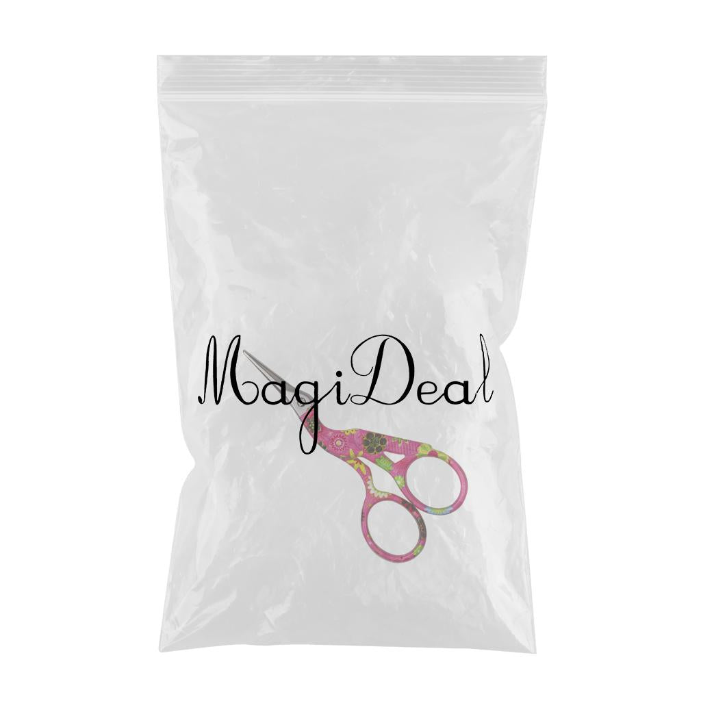 Mini Sewing Scissors Crane Shape Clothes Thread Embroidery Craft Rose Red