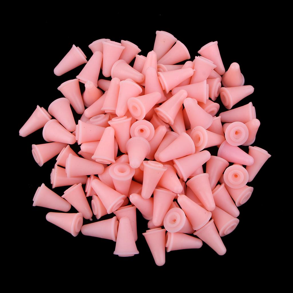 50Psc Rubber Knit Knitting Needles Point Protectors Stoppers Craft 13x190mm