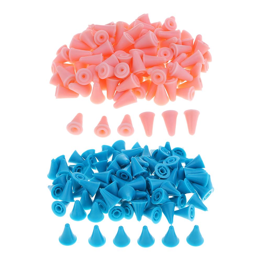 50Psc Rubber Knit Knitting Needles Point Protectors Stoppers Craft 13x190mm