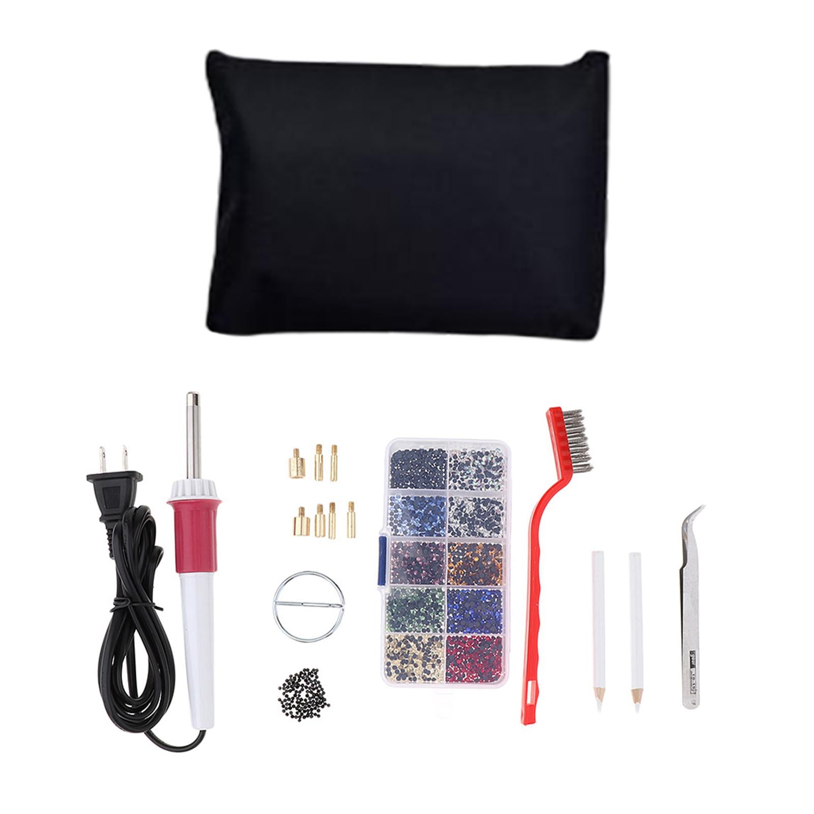 Iron-on Applicator Wand Heat Gun for Hot fix Rhinestone Crystal Tools White
