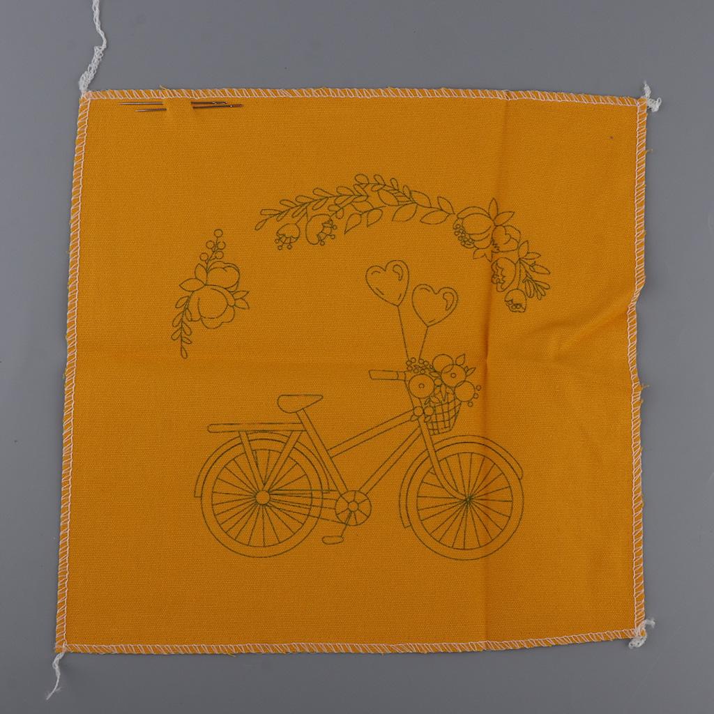 Embroidery Starter Kit Cross Stitch Kit with Bicycle Pattern for Beginners 3
