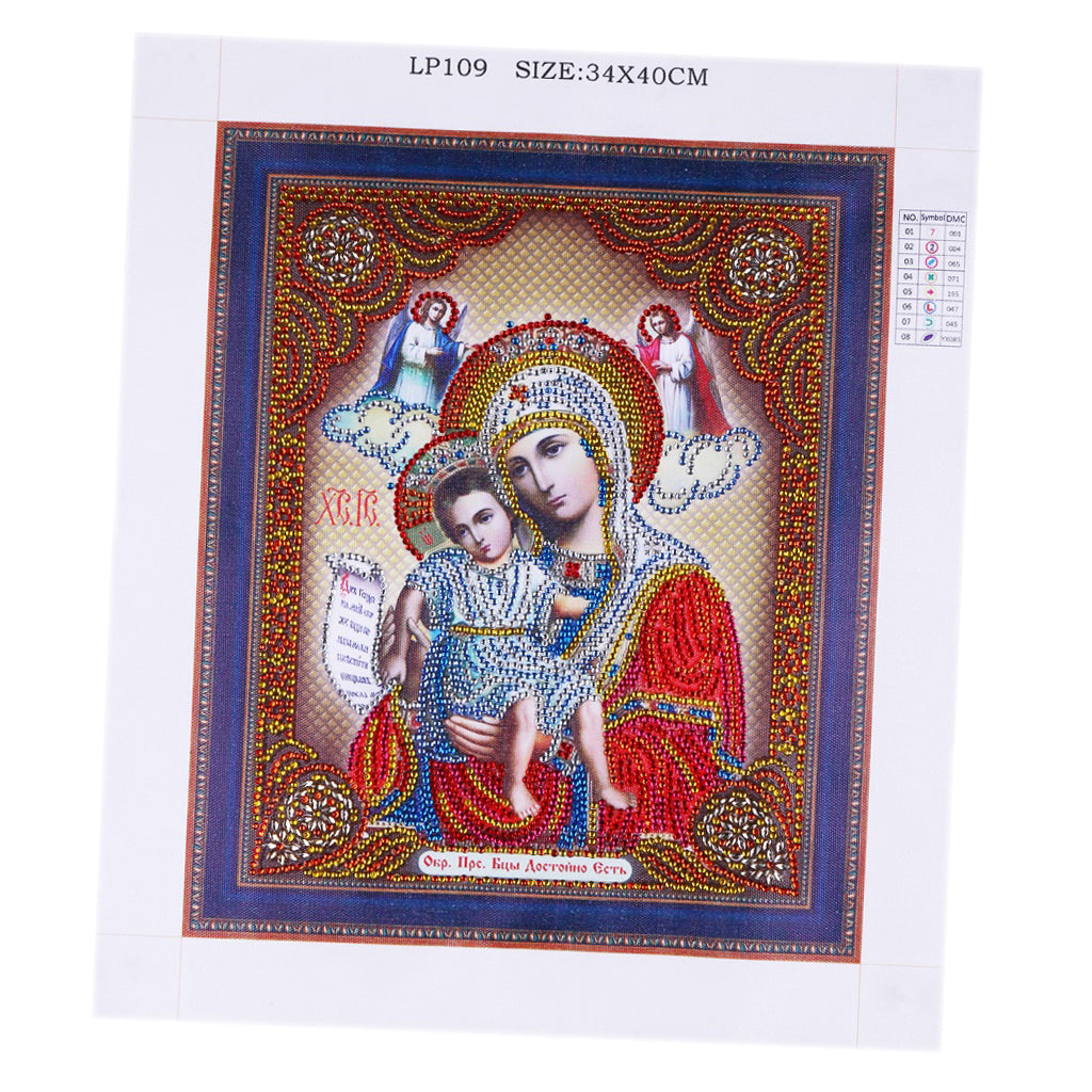 5D DIY Diamond Painting Special Shaped Drill Mosaic Religion Picture AC235