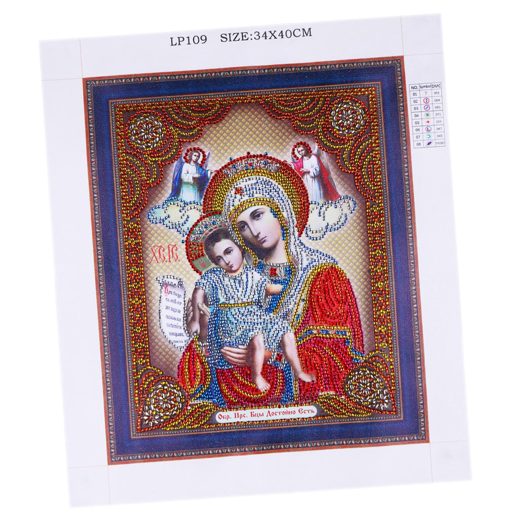 5D DIY Diamond Painting Special Shaped Drill Mosaic Religion Picture AC235