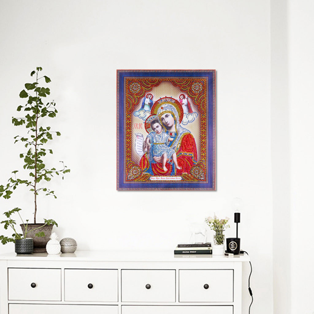 5D DIY Diamond Painting Special Shaped Drill Mosaic Religion Picture AC235
