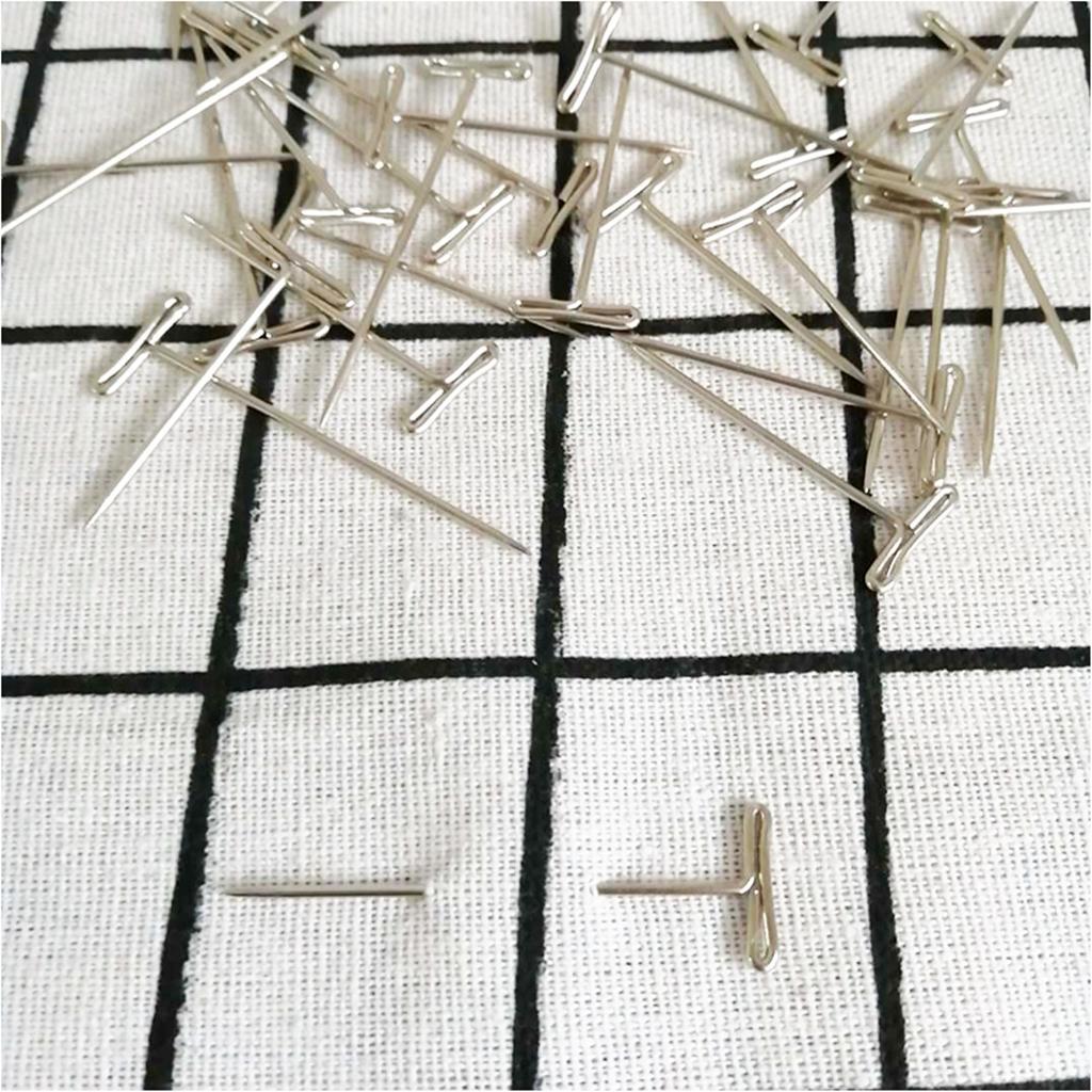 110 Pieces Mixed Sizes Metal Wig T-Pins with Plastic Box 38mm & 51mm