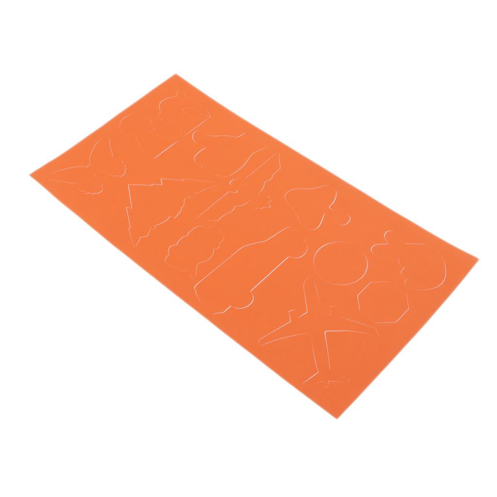 Cartoon Self-adhesive Repair Patch Applique for Clothing Sofa Orange