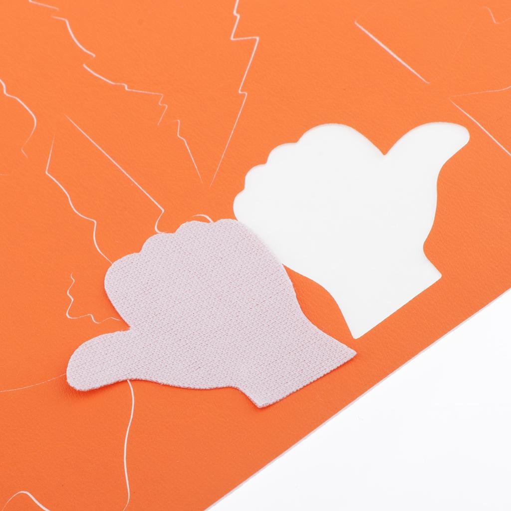 Cartoon Self-adhesive Repair Patch Applique for Clothing Sofa Orange