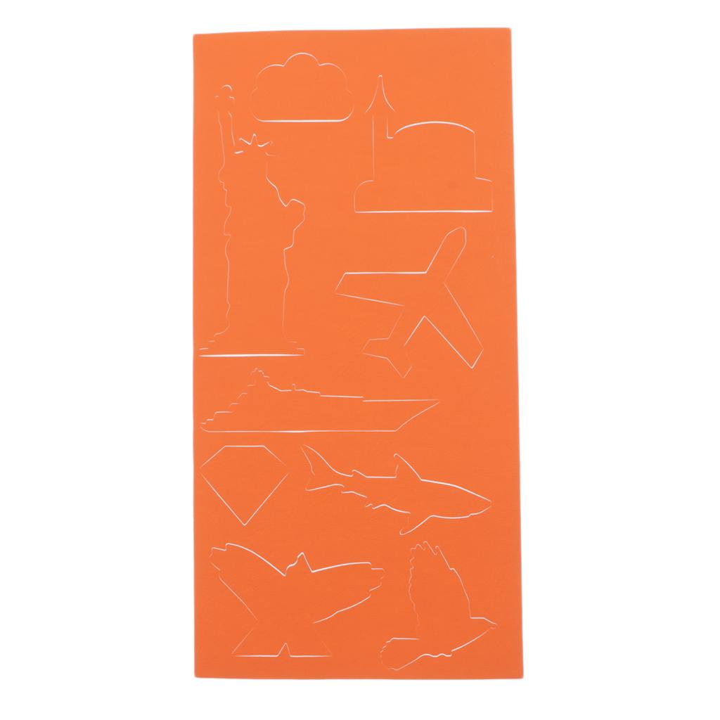 Self-adhesive PU Leather Patch Applique for Clothing Coat Sofa Orange