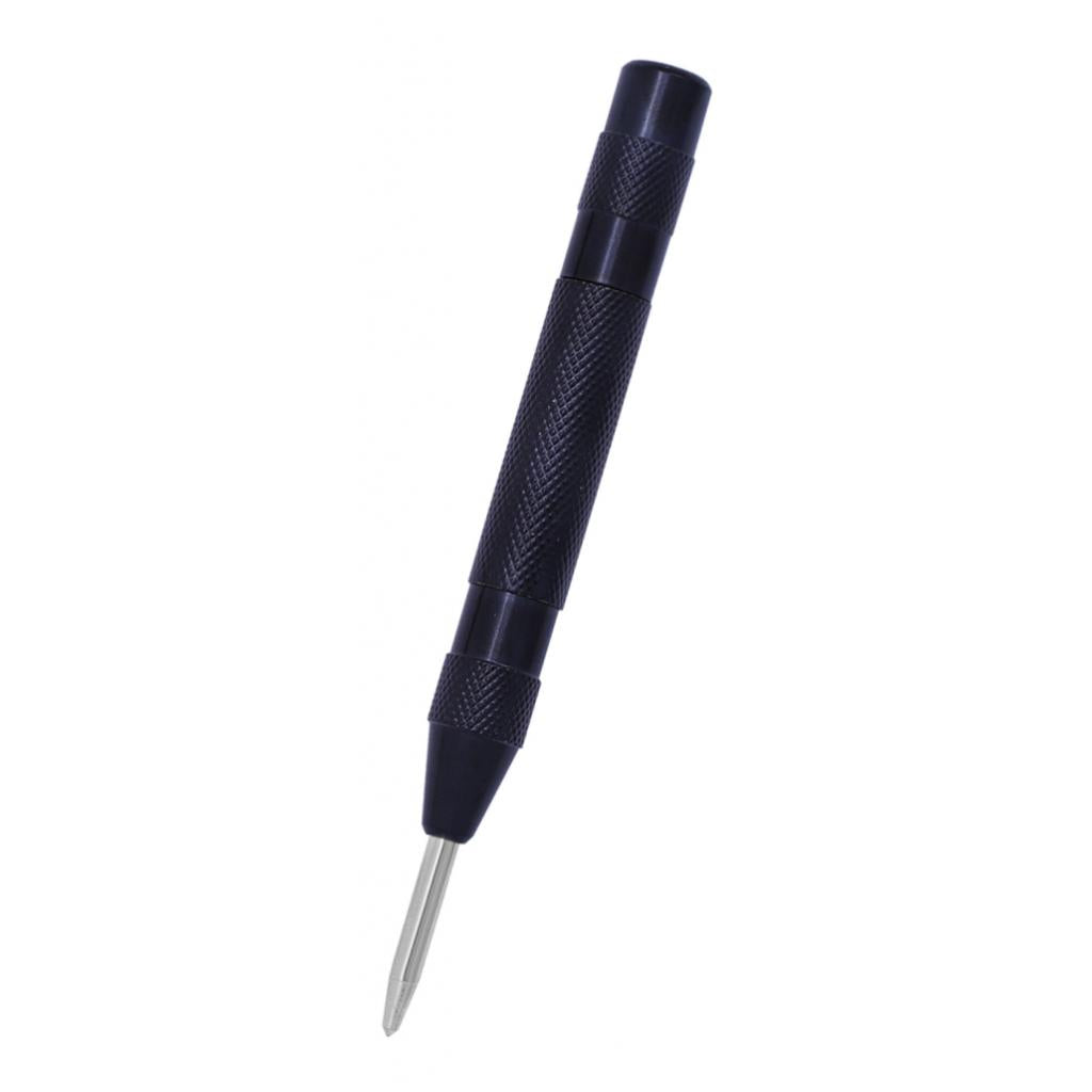 Automatic Center Punch Spring Loaded Marking Starting Hole Black