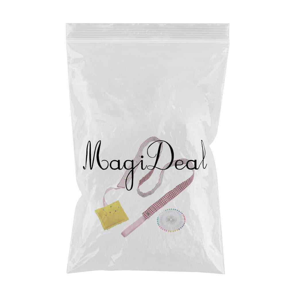 Sewing Kit Tape+Scissor+Head Pins+Pin Cushion For Dressmaker/Tailor 3PCS