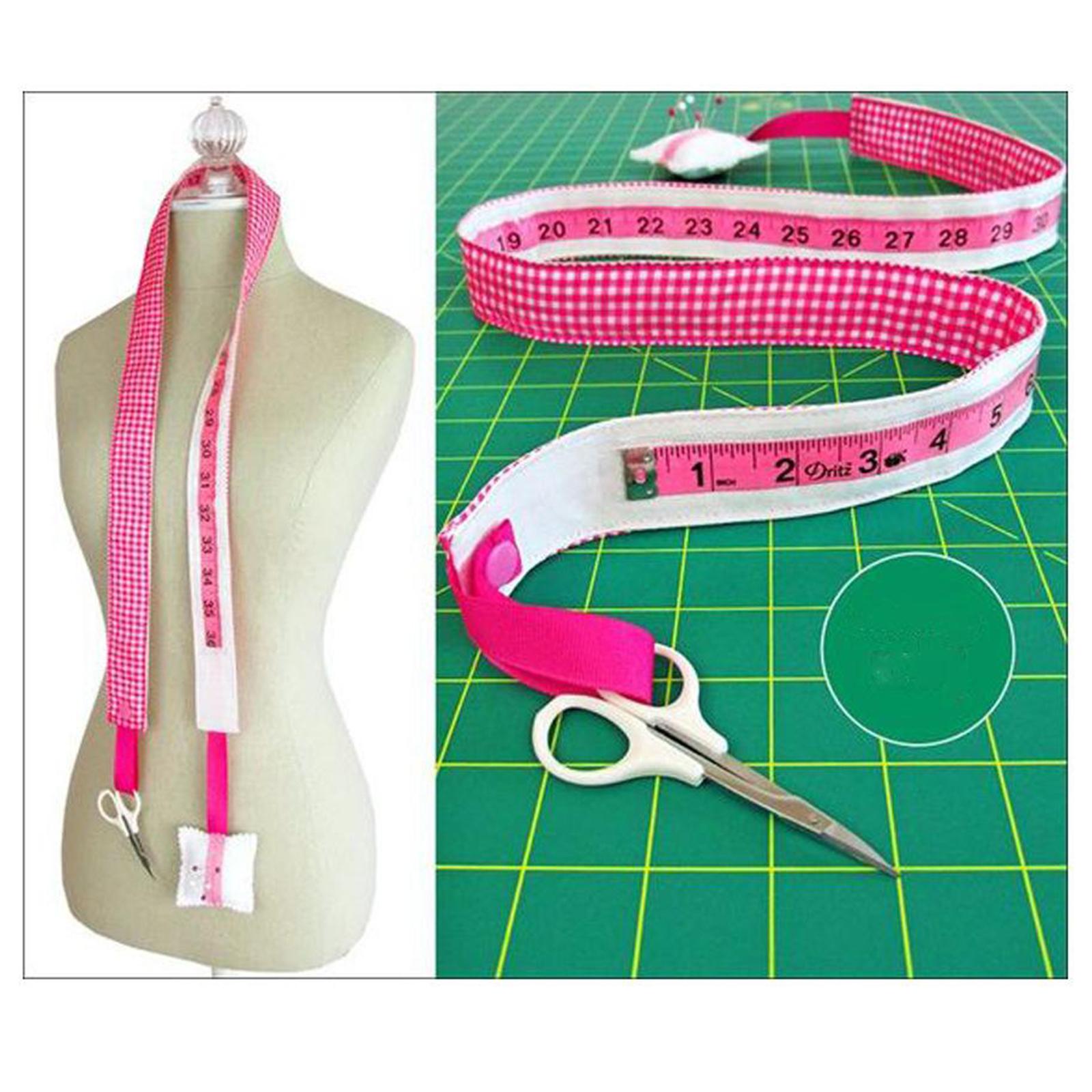 Sewing Kit Tape+Scissor+Head Pins+Pin Cushion For Dressmaker/Tailor 3PCS