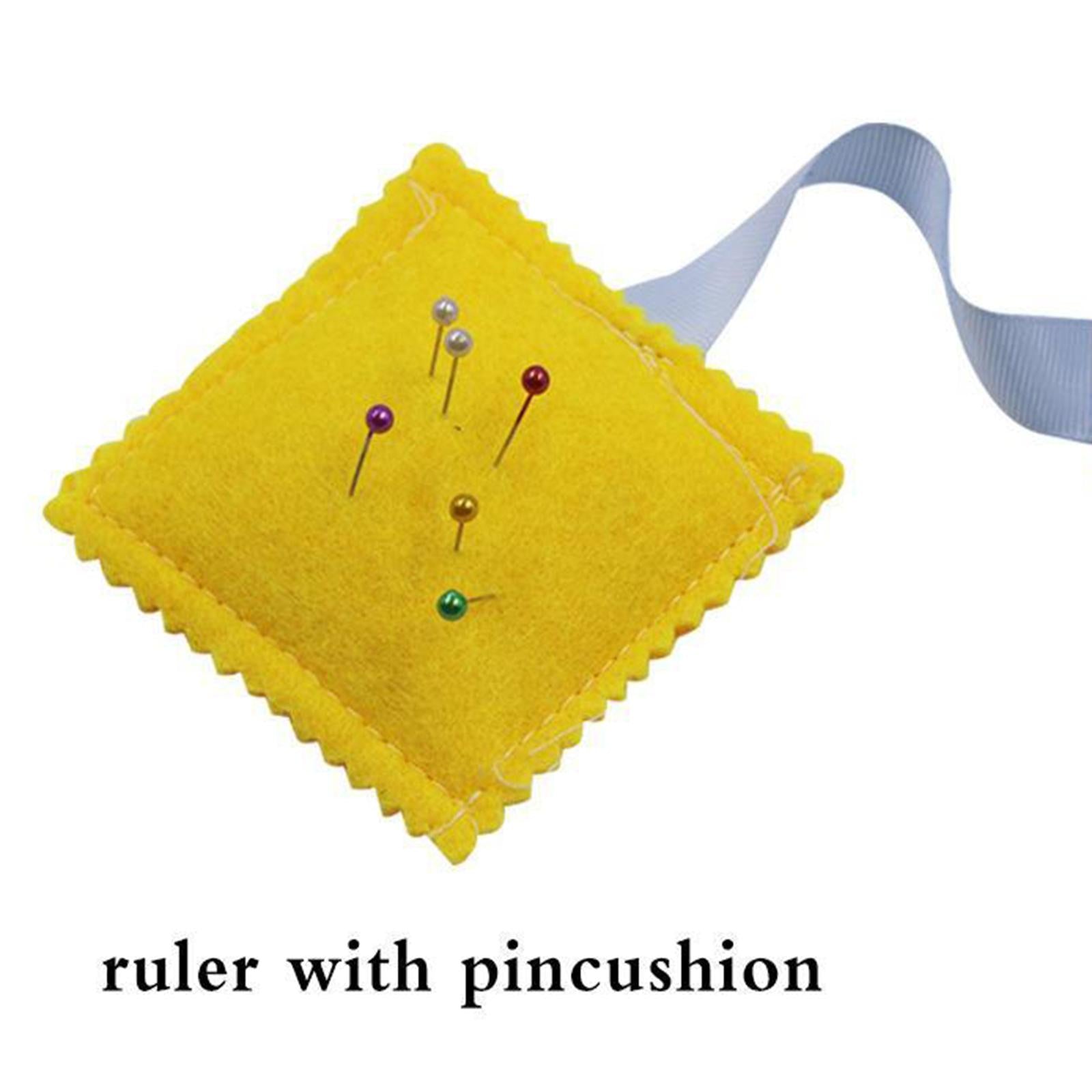 Sewing Kit Tape+Scissor+Head Pins+Pin Cushion For Dressmaker/Tailor 4PCS