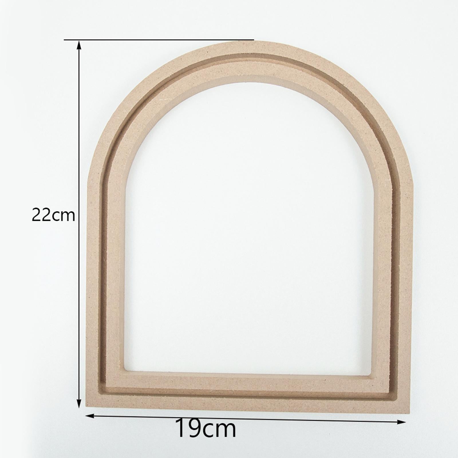 Wood Embroidery Hoops Fixed Frame Cross Stitch DIY Crafts arch window shape