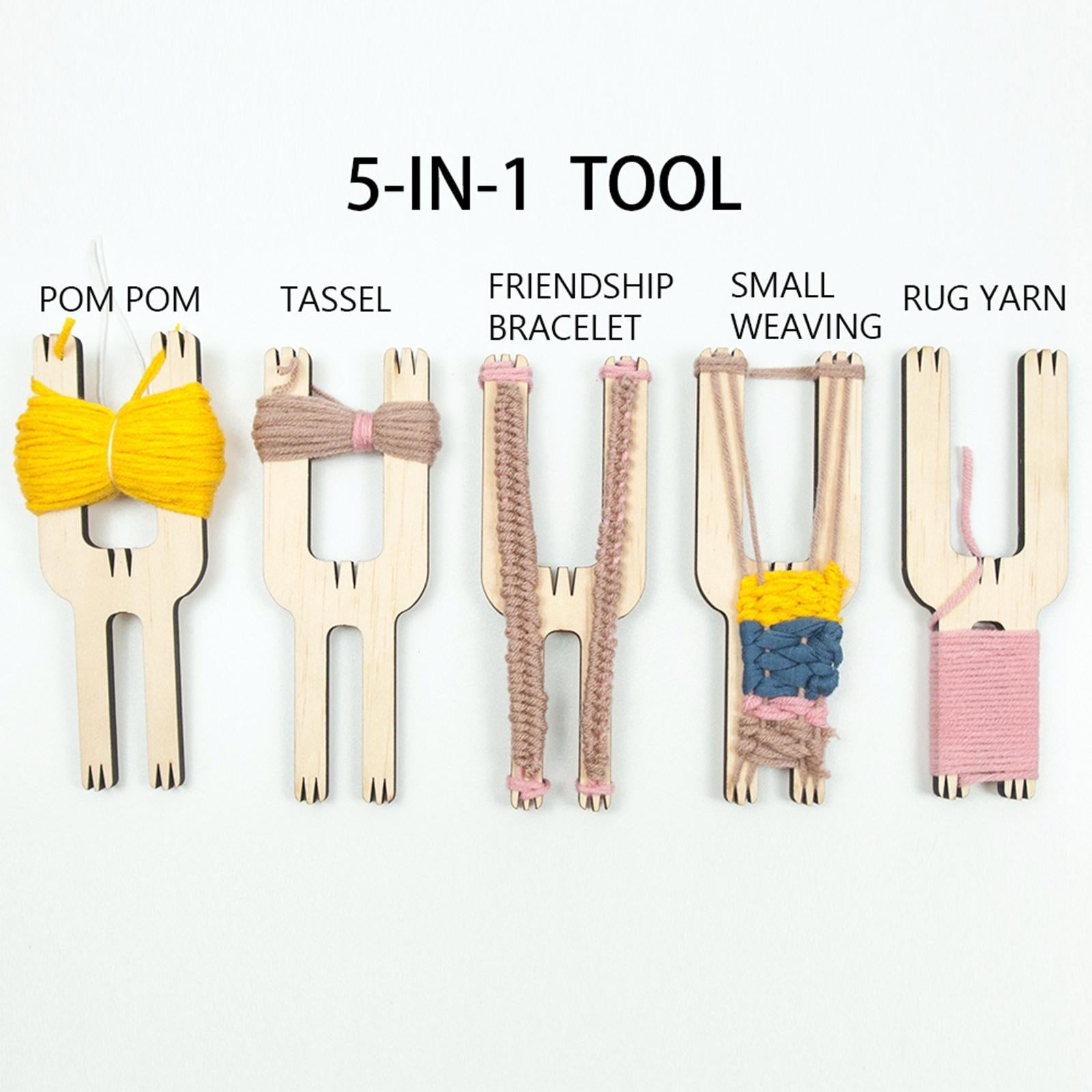 Multifunction Knitting Fork Handy Braiding Tool for Hobby Cordmaking Craft
