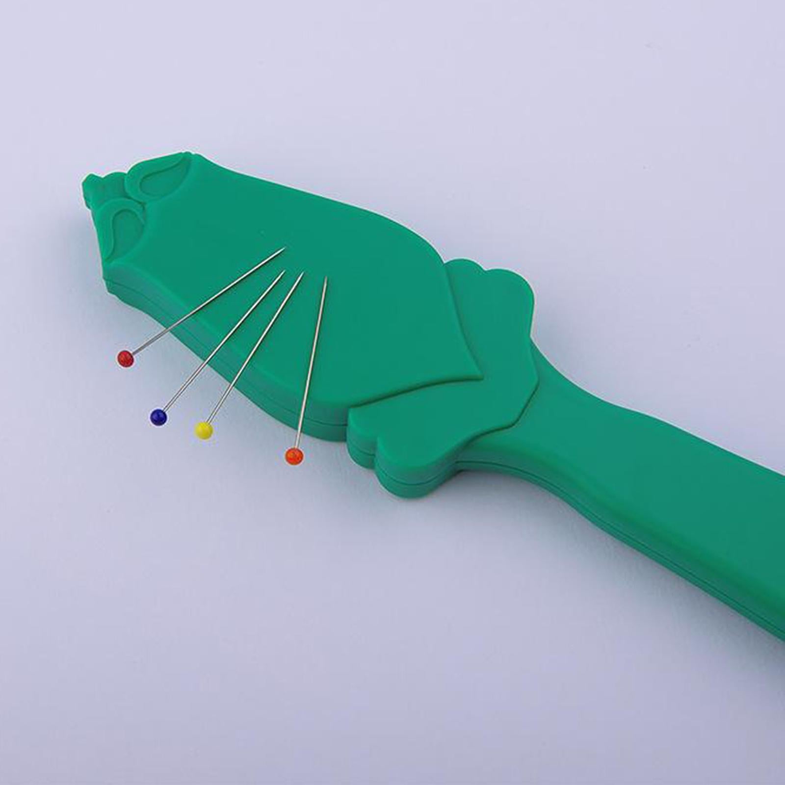 Handheld Plastic Anti-lost Magnetic Pincushion Embroidery Tool Easy to Use