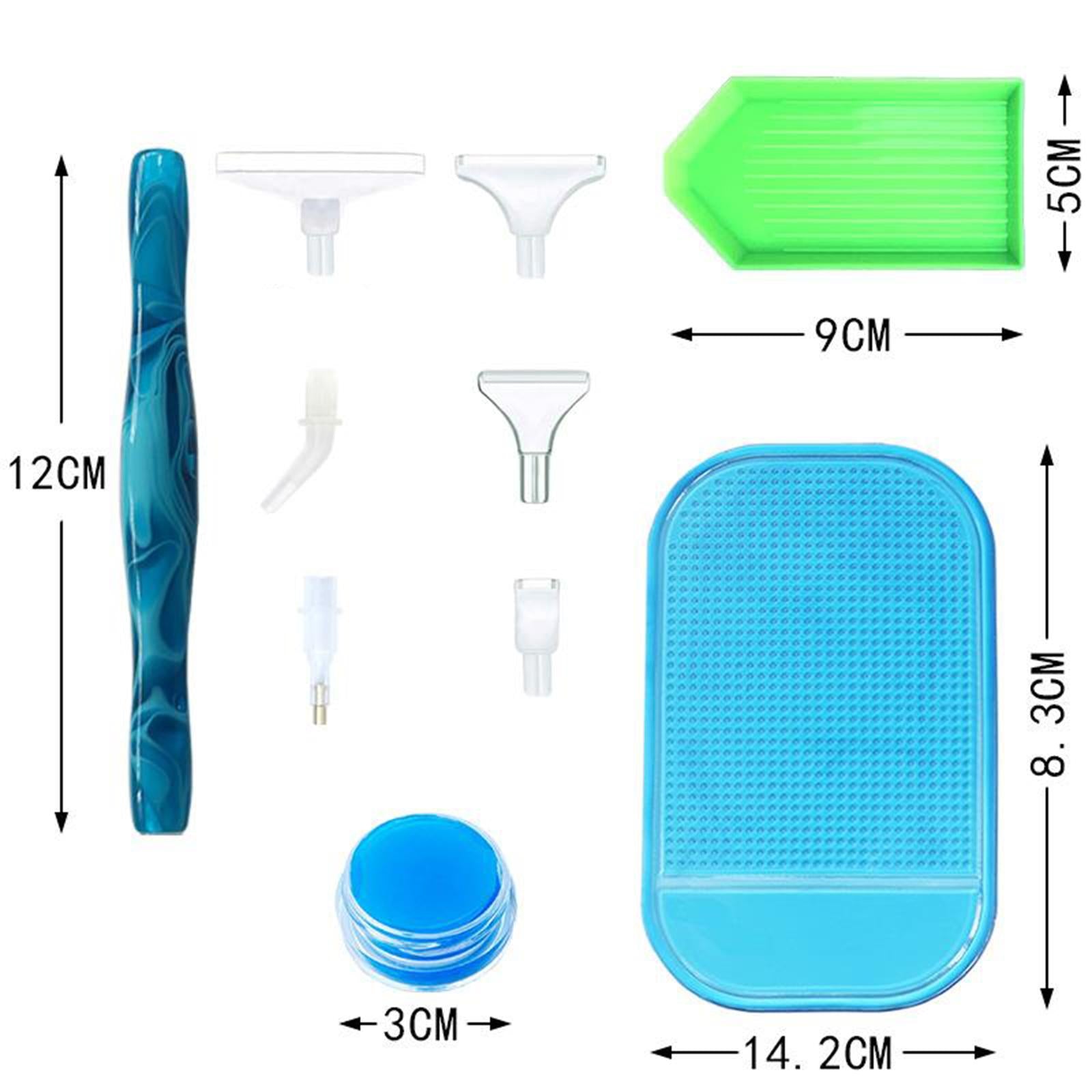 5D DIY Hand Turned Resin Diamond Painting Drill Pen Accessories Dark Blue