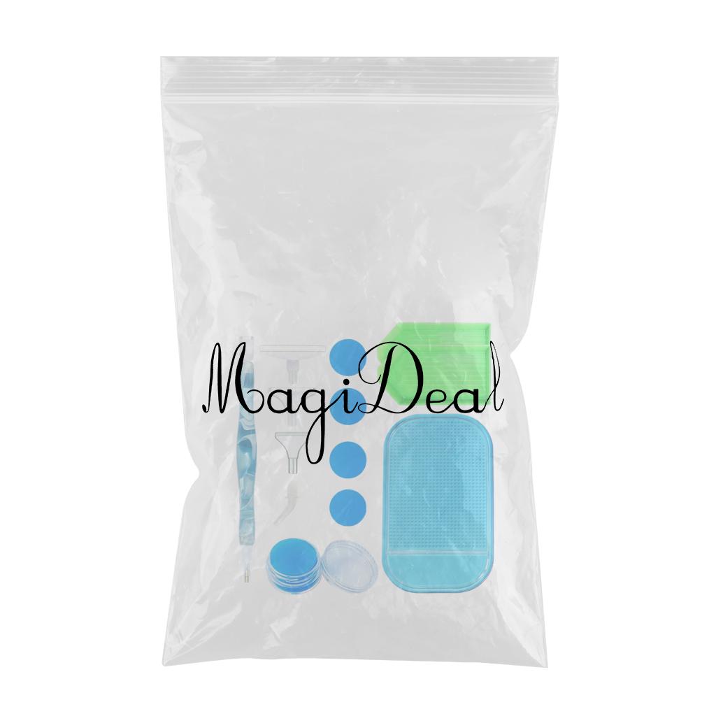 5D DIY Hand Turned Resin Diamond Painting Drill Pen Accessories Light Blue