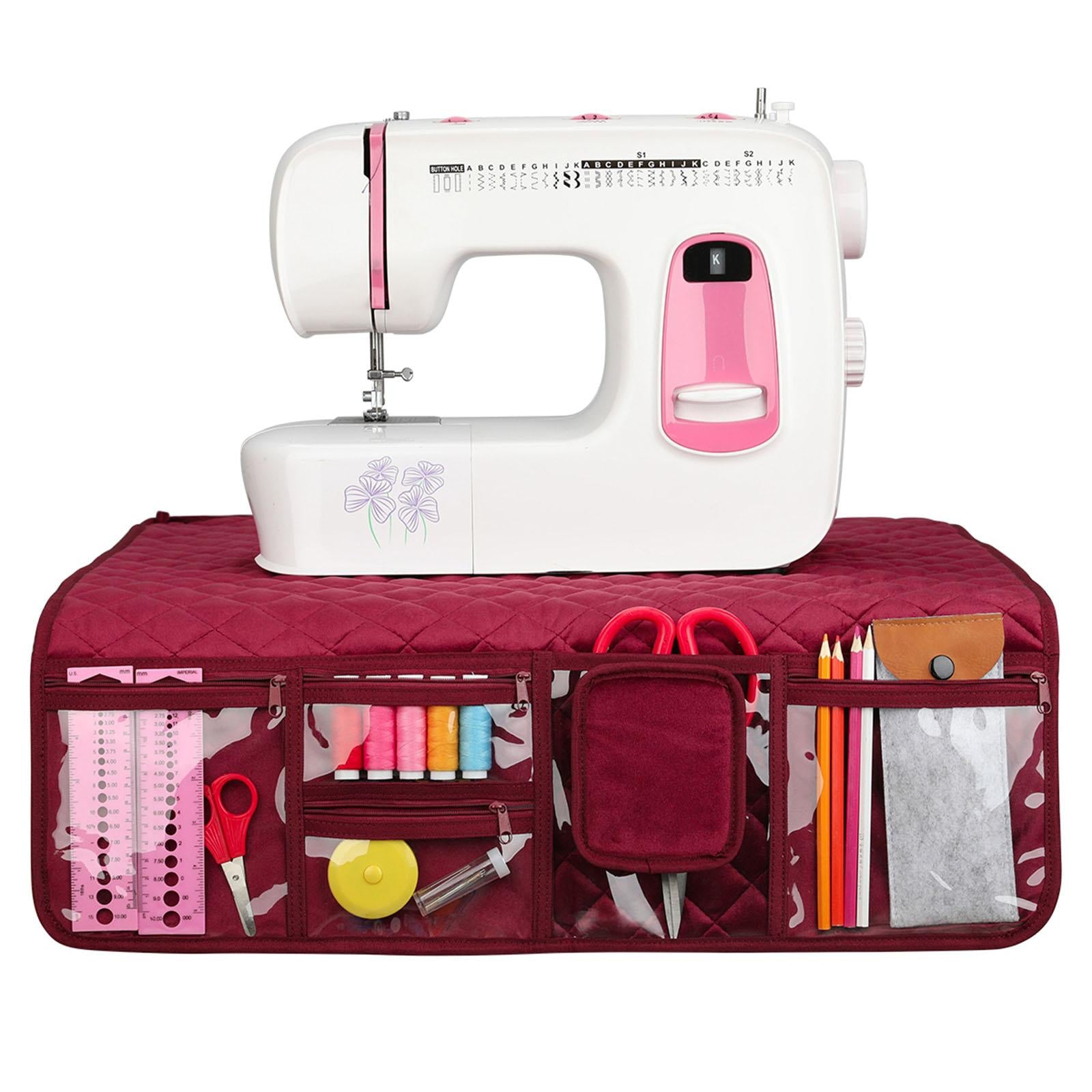 Oxford Cloth Sewing Machine Pad Organizer w/ Pocket Table Mat Accessories