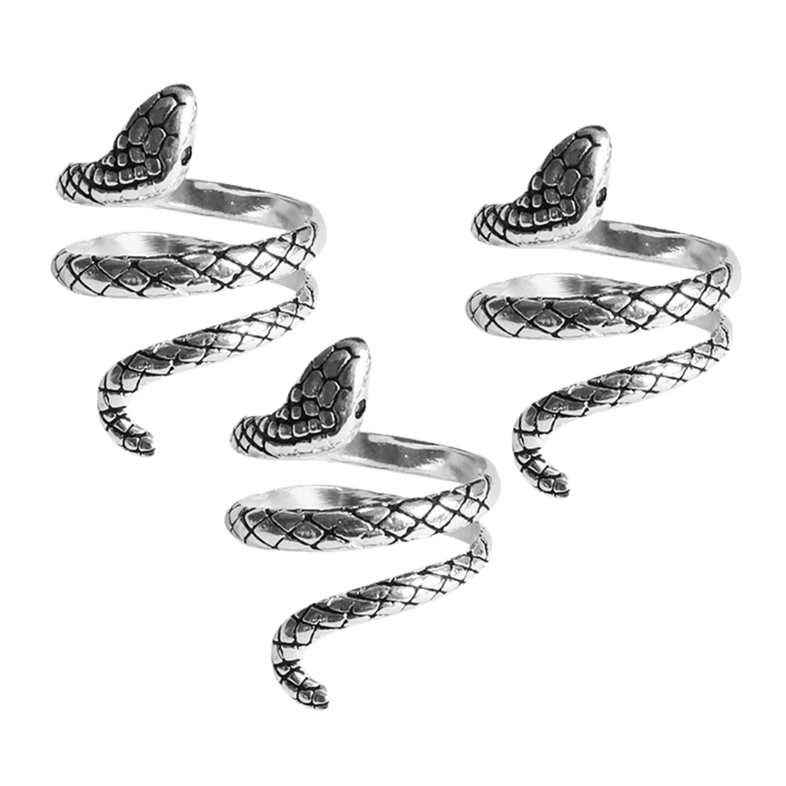 Knitting Loops Crochet Ring Snake Finger Holder Thimble Ring DIY Crafts