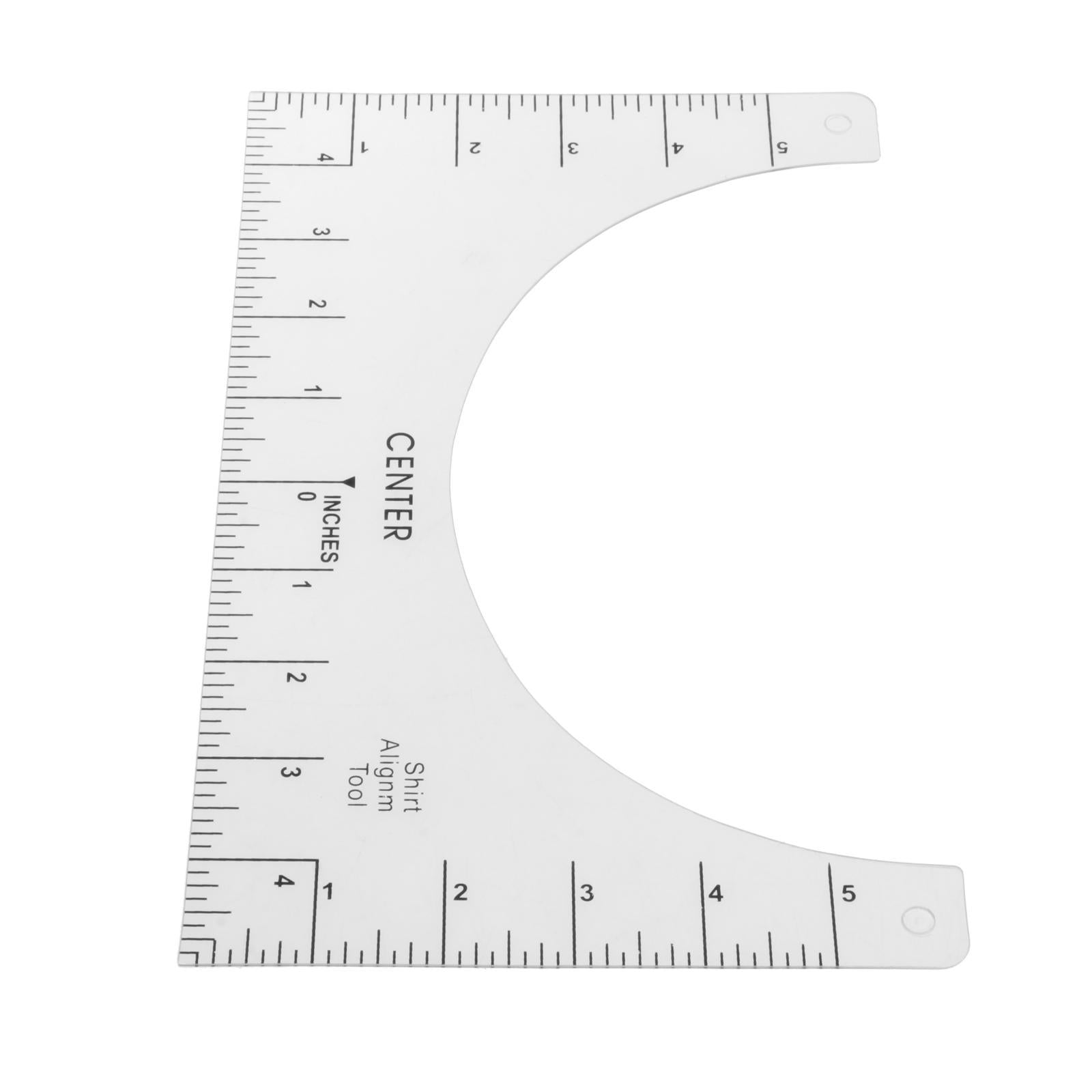 Durable T-shirt Ruler Guide Alignment Tool for Fabric Cutting Sew 10x6 inch
