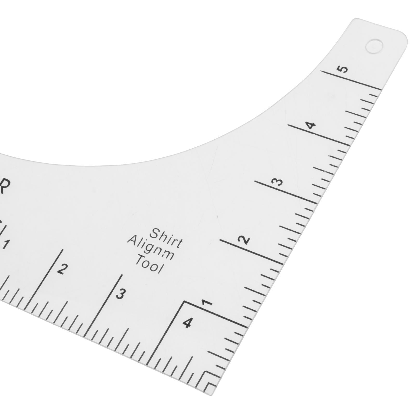 Durable T-shirt Ruler Guide Alignment Tool for Fabric Cutting Sew 10x6 inch