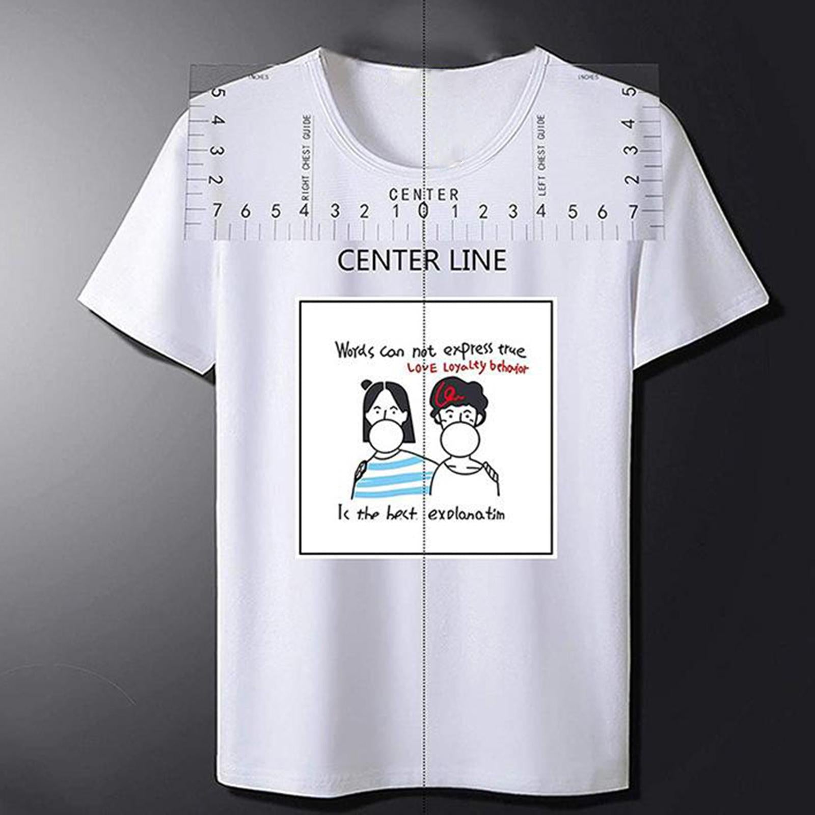 Durable T-shirt Ruler Guide Alignment Tool for Fabric Cutting Sew 18x5 inch