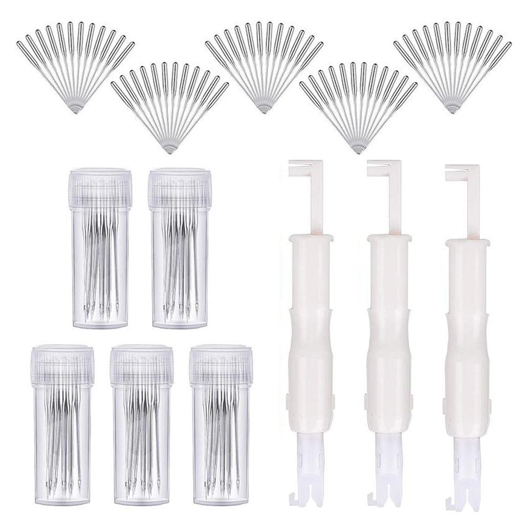 Sewing Machine Needles Universal For Singer Brother 50Needles 3Threader