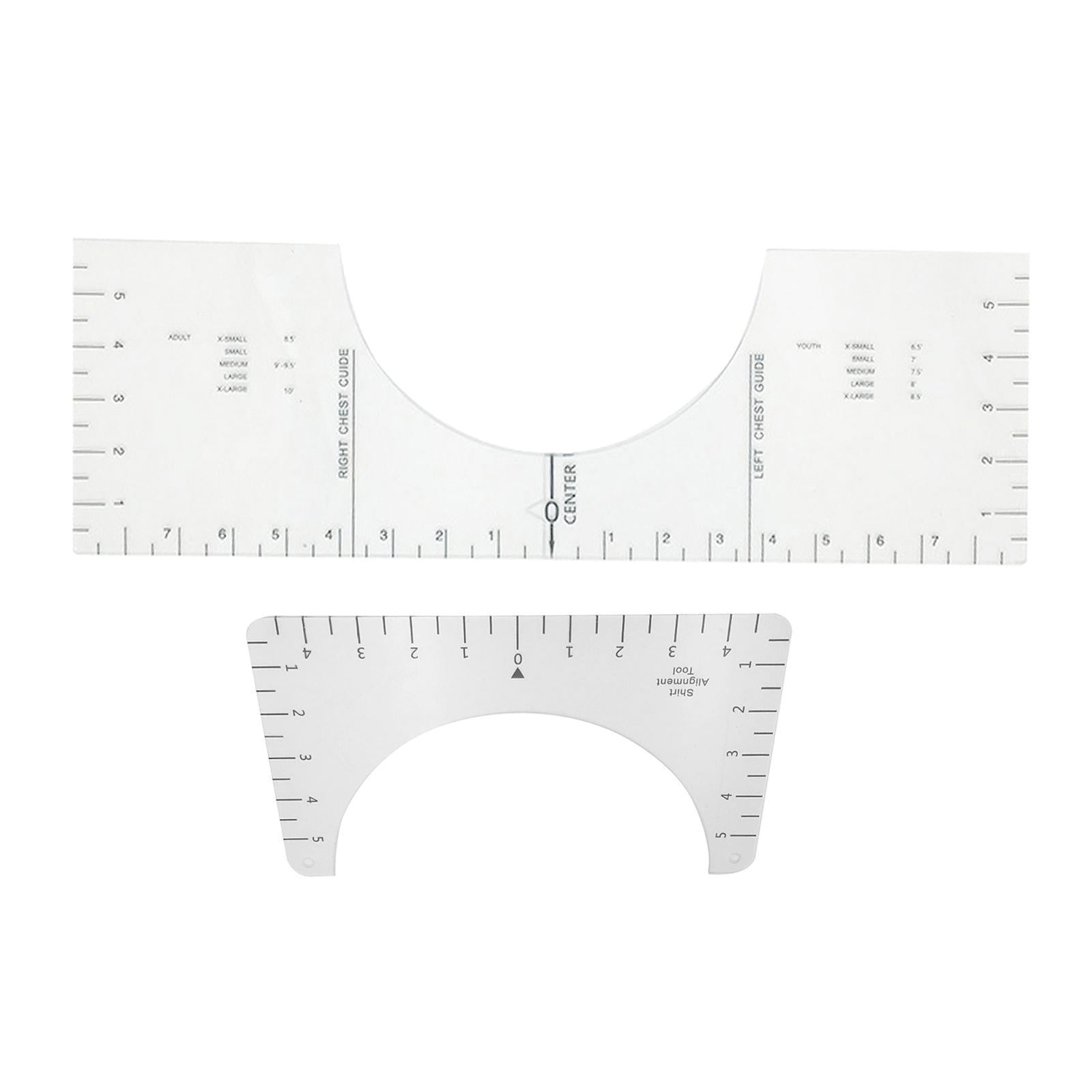 T-Shirt Alignment Tool - DIY Centering Tool Vinyl T Shirt Ruler 10x6inch