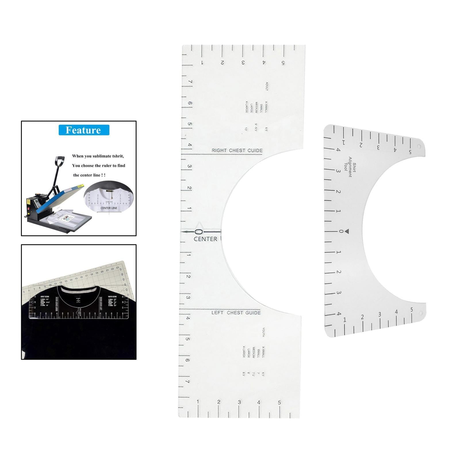T-Shirt Alignment Tool - DIY Centering Tool Vinyl T Shirt Ruler 10x6inch
