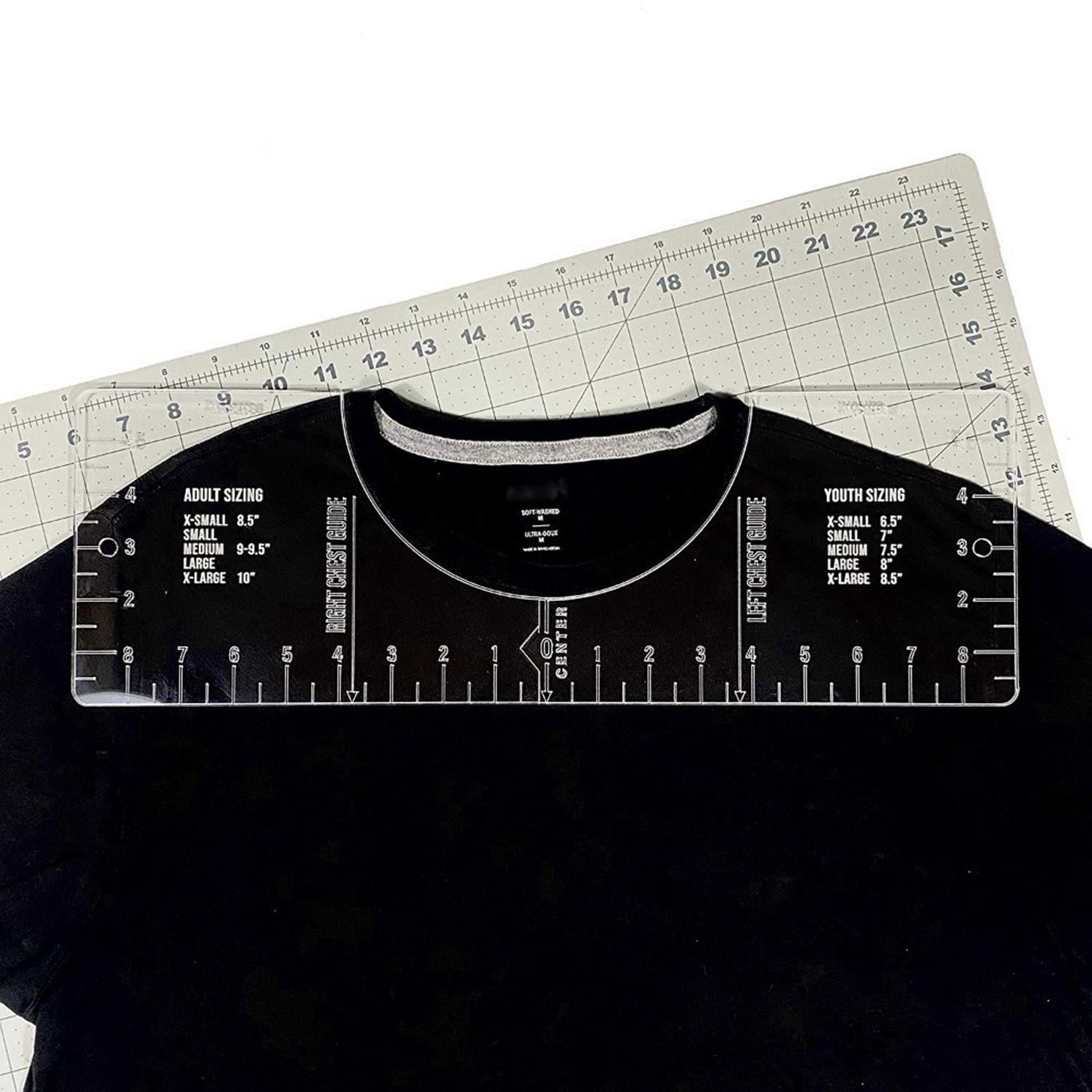 T-Shirt Alignment Tool - DIY Centering Tool Vinyl T Shirt Ruler 18x6inch