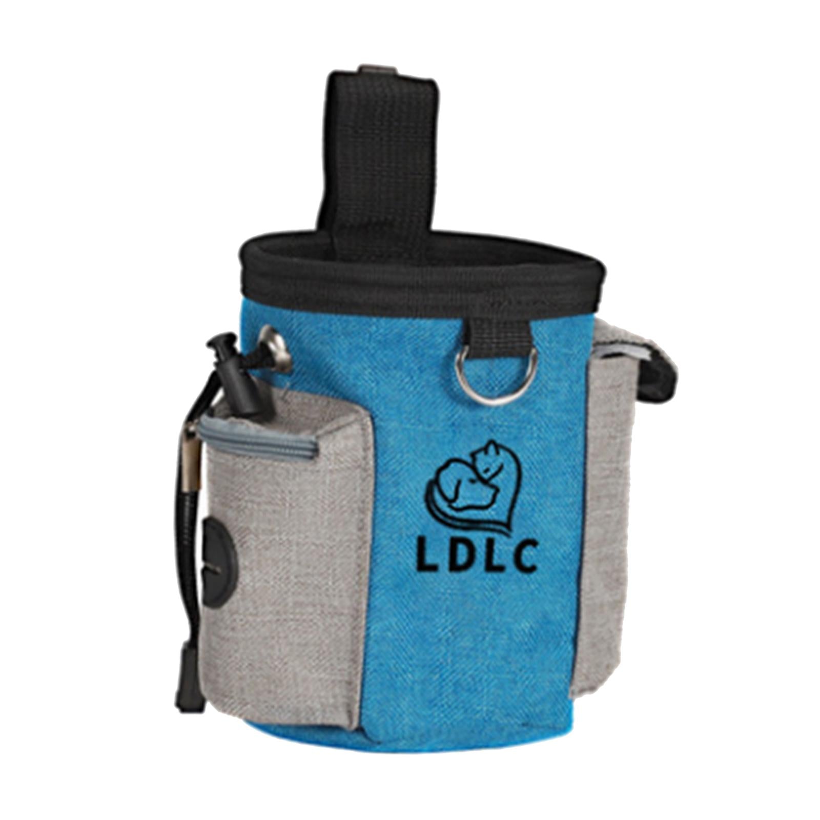 Durable Dog Training Bag Travel Pouch Drawstring Dogs Toys Holder Carrier Blue