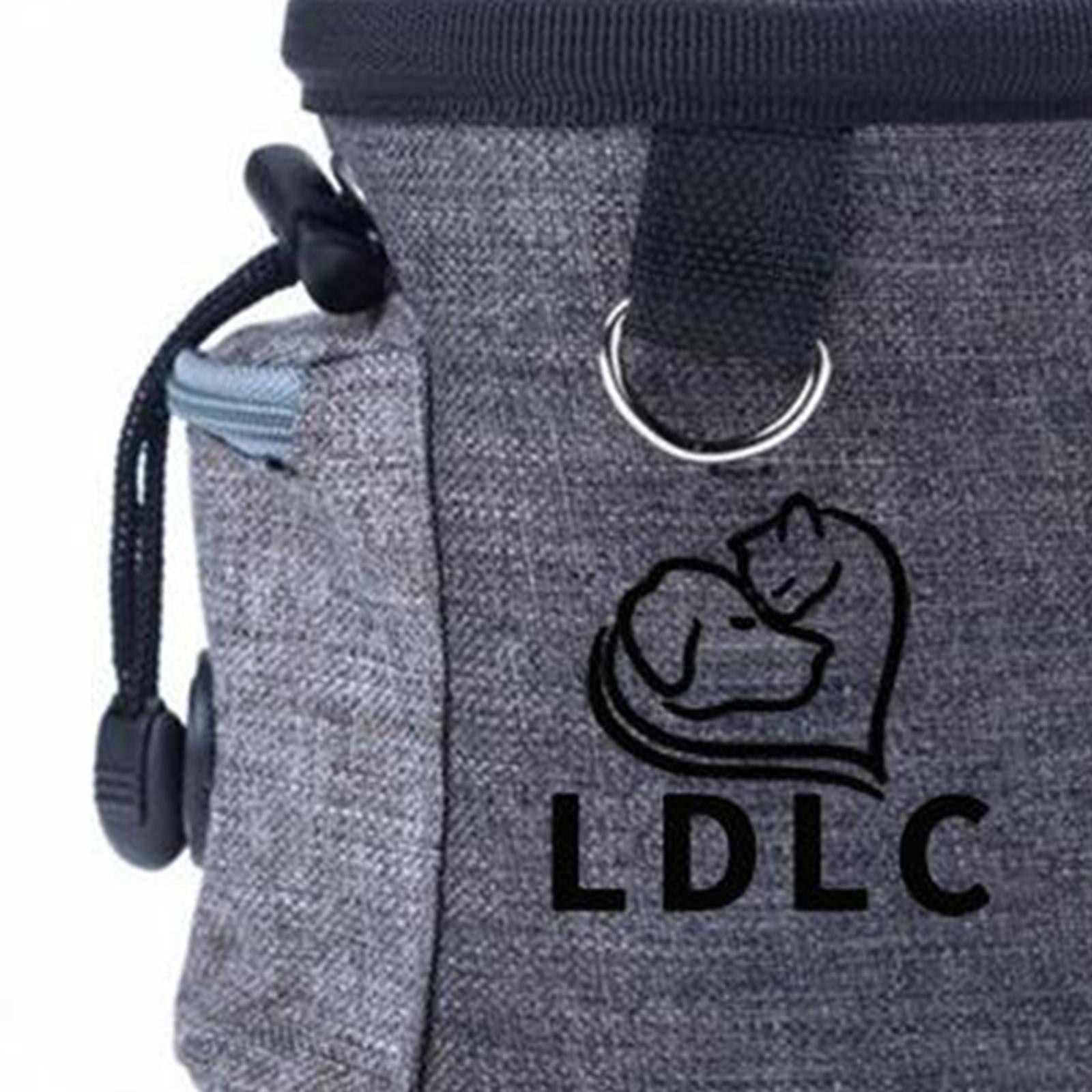 Durable Dog Training Bag Travel Pouch Drawstring Dogs Toys Holder Carrier Gray