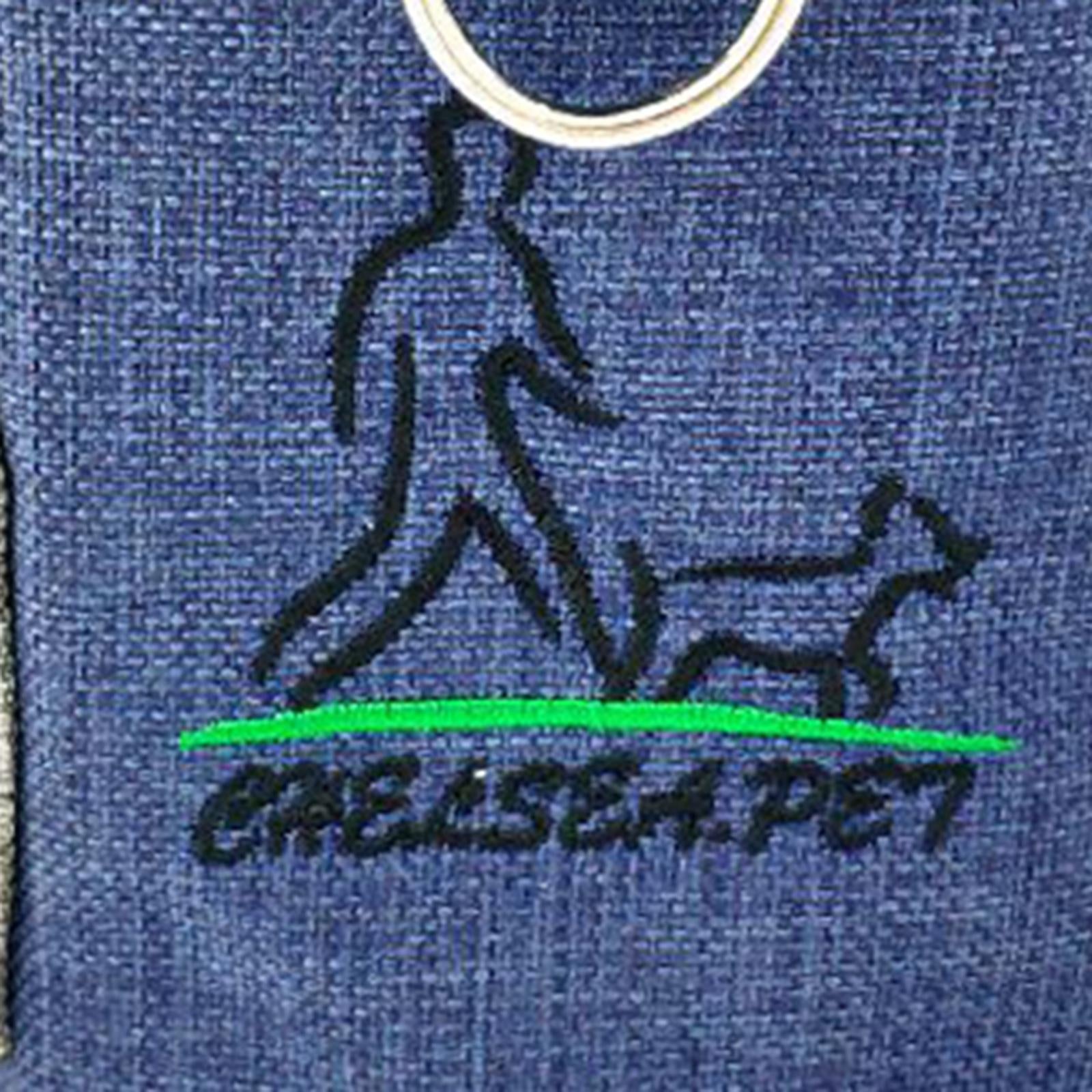 Durable Dog Training Bag Travel Pouch Drawstring Dogs Toys Holder Carrier Denim Blue