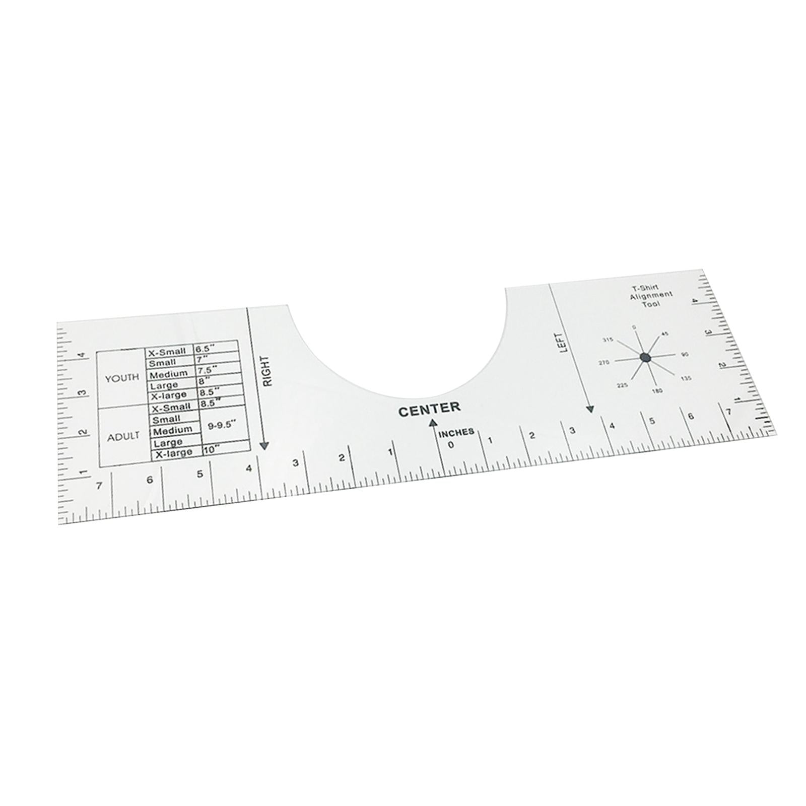 T-Shirt Alignment Tool - Centering Tool HTV T-Shirt Ruler Guide 16x5inch