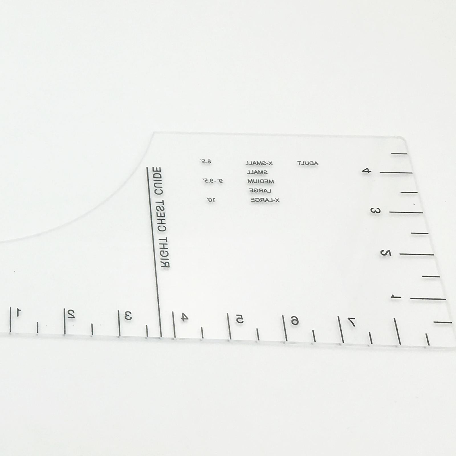 T-Shirt Alignment Tool - Centering Tool HTV T-Shirt Ruler Guide 18x5inch