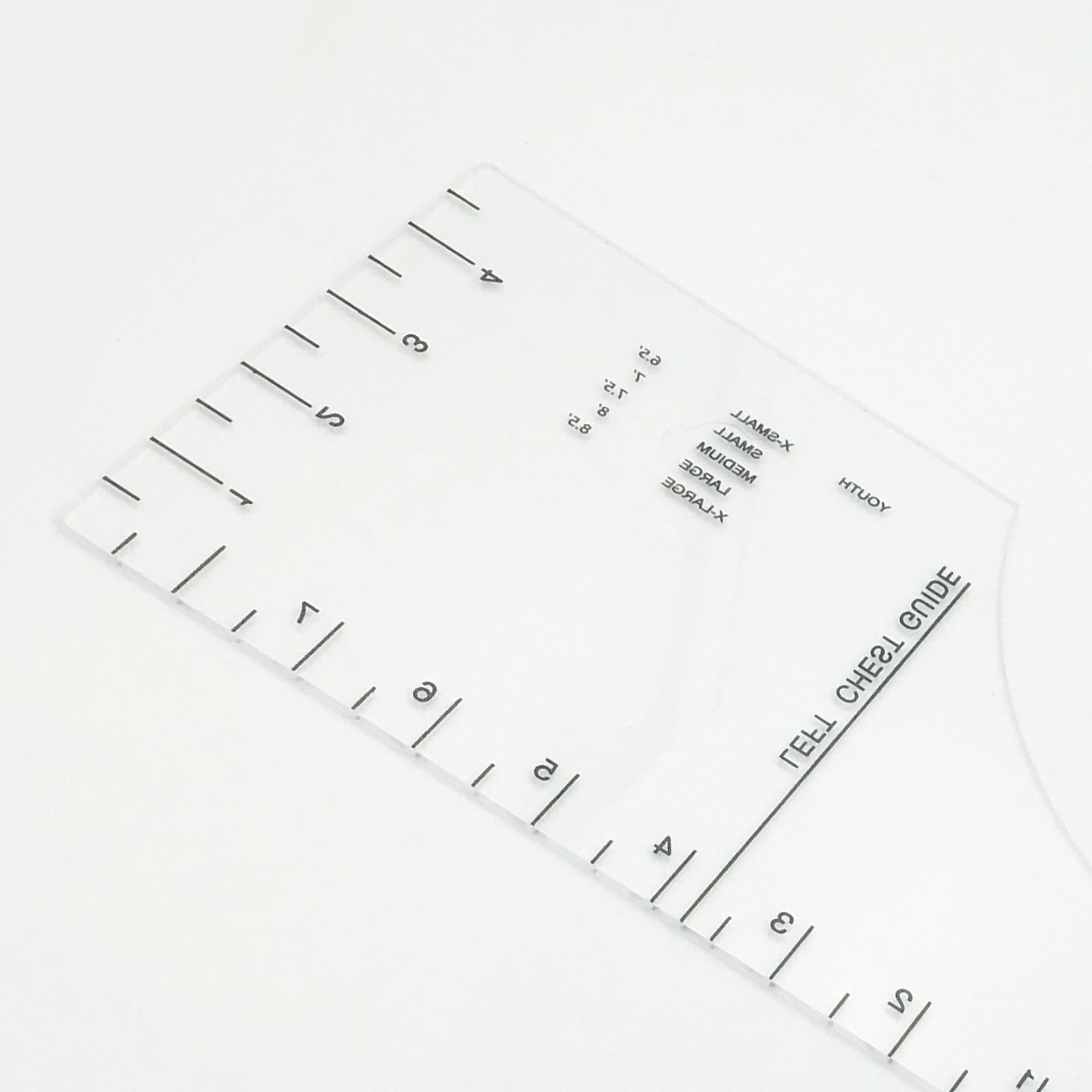 T-Shirt Alignment Tool - Centering Tool HTV T-Shirt Ruler Guide 18x5inch