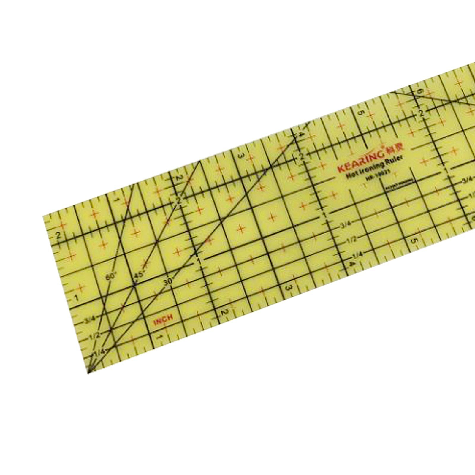 Hot Ironing Ruler Quilting Guide Hemmer Tailor Patchwork 10x2.5inch