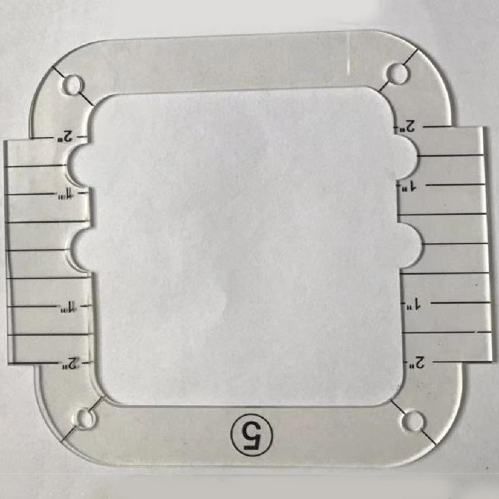 Multifunctional Clear Quilting Sewing Ruler Accessories Tool Frame