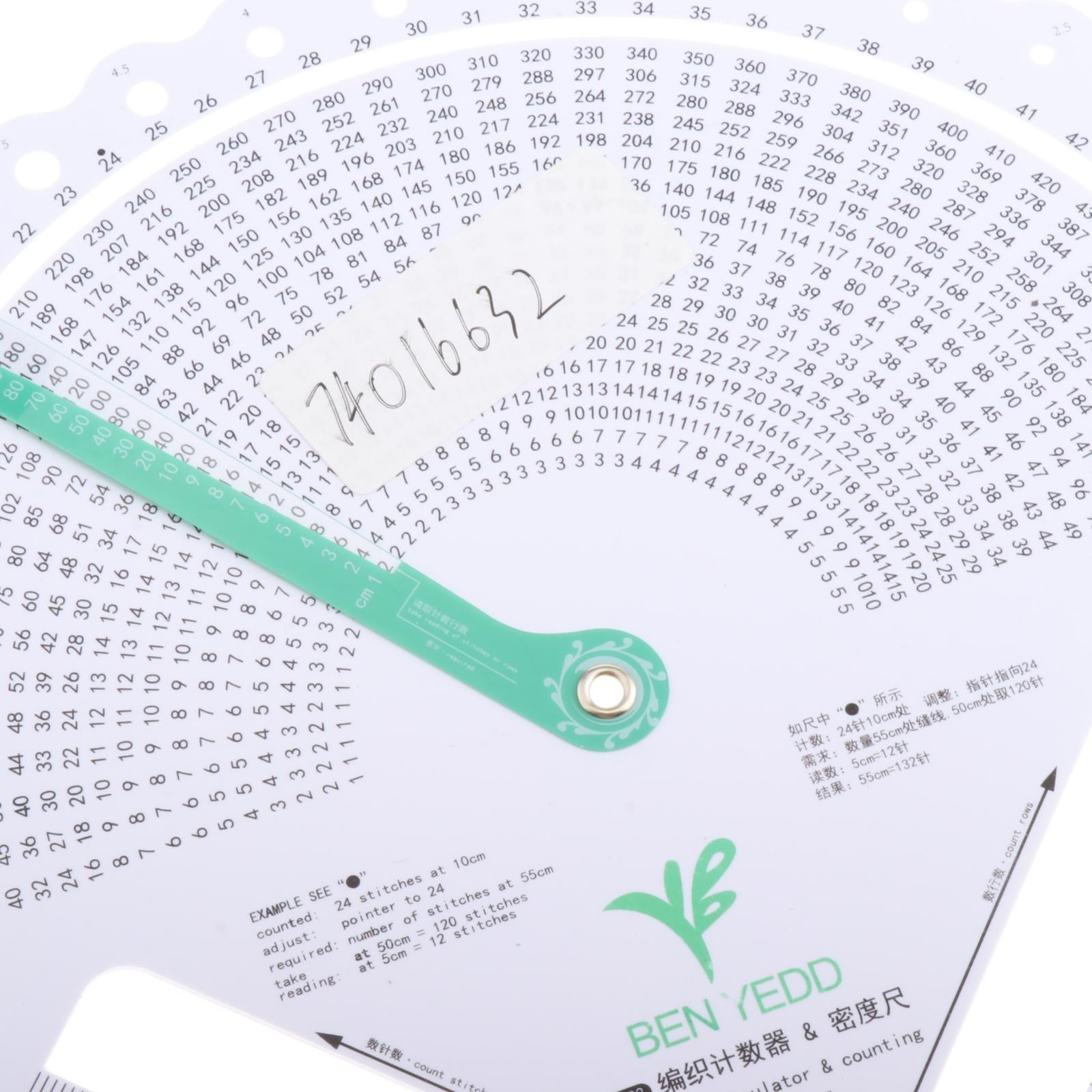 Crochet Hook Needle Size Gauge Knitting Needle Gauge Ruler Measuring Tool