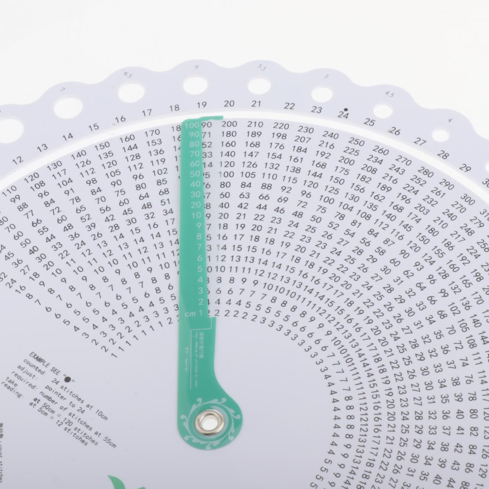 Crochet Hook Needle Size Gauge Knitting Needle Gauge Ruler Measuring Tool